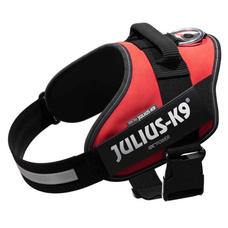 JULIUS-K9 IDC®-Powergeschirr - rot - Größe L: Brustumfang 63 - 85 cm von Julius-K9
