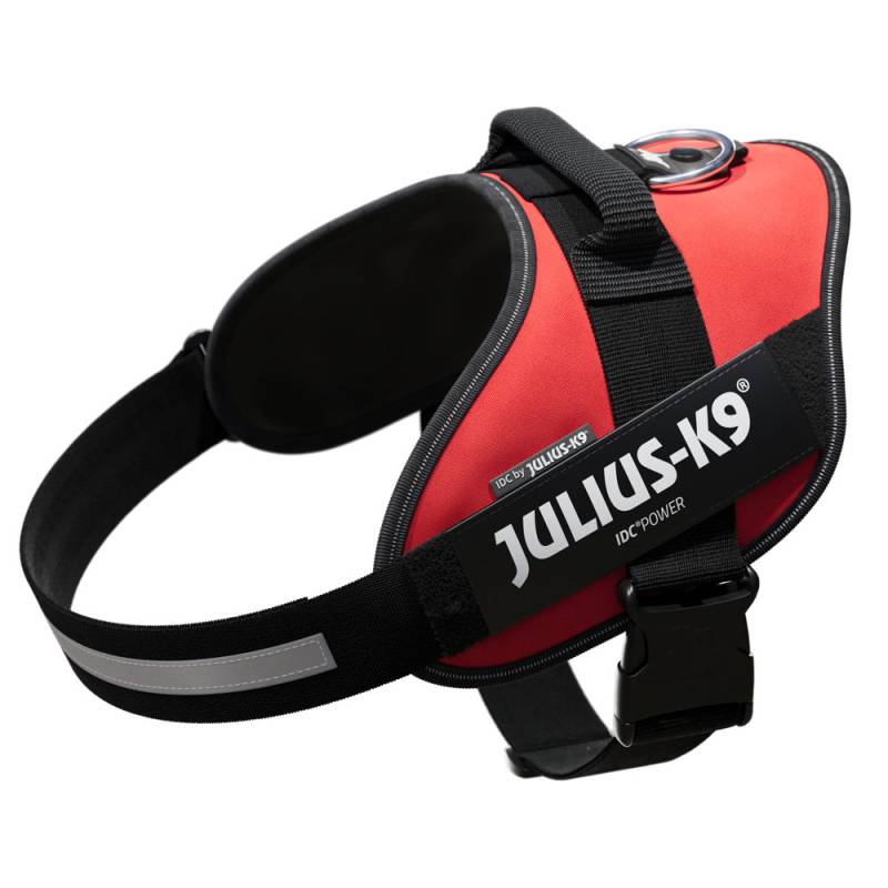 JULIUS-K9 IDC®-Powergeschirr - rot - Größe XL: Brustumfang 71 - 96 cm von Julius-K9