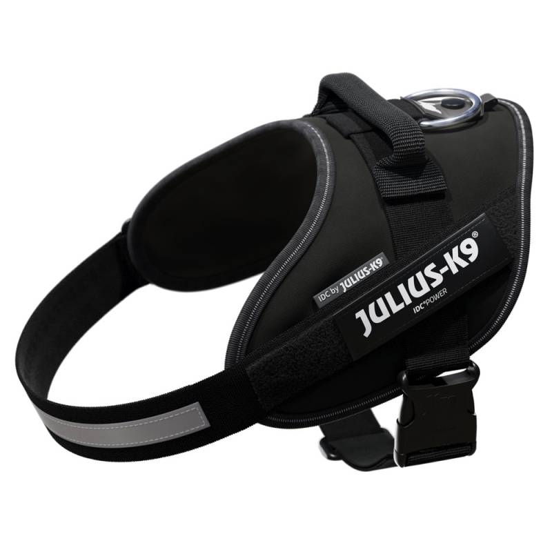 JULIUS-K9 IDC®-Powergeschirr - schwarz - Größe M: Brustumfang 58 - 76 cm von Julius-K9
