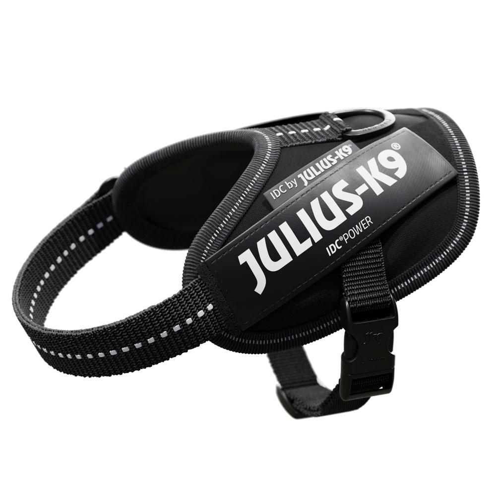 JULIUS-K9 IDC®-Powergeschirr - schwarz - Größe Baby 2: Brustumfang 33 - 45 cm von Julius-K9