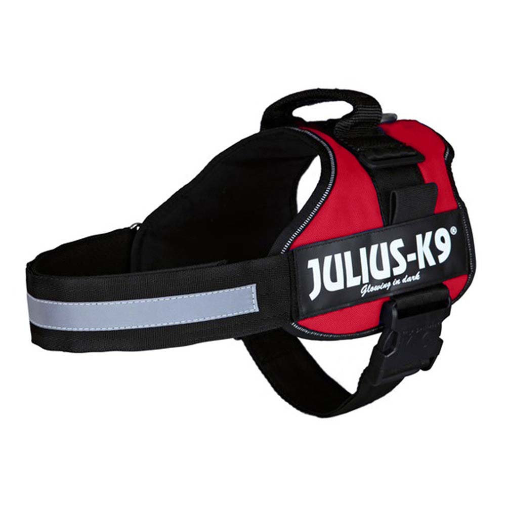Julius-K9® Hundegeschirr Power rot, Gr. 2XS, Breite: 20 mm, Bauchumfang: ca. 33 - 45 cm von Julius-K9