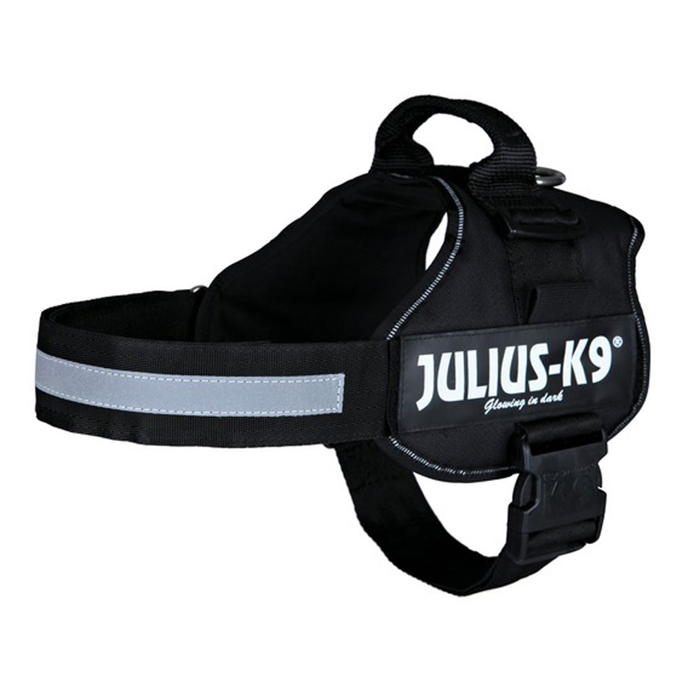 Julius-K9® Hundegeschirr Power schwarz, Gr. 2XS, Breite: 20 mm, Bauchumfang: ca. 33 - 45 cm von Julius-K9