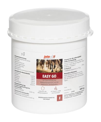 JuloVet Easy Go | 600 g | Vitaminreiches Ergänzungsfuttermittel für Pferde | Zur Unterstützung des Bewegungsapparates und des allgemeinen Wohlbefindens | Mit Spirulina JuloVet Easy Go | 600 g | Vitaminreiches Ergänzungsfuttermittel für Pferde | Zur Unterstützung des Bewegungsapparates und des allgemeinen Wohlbefindens | Mit Spirulina von JuloVet