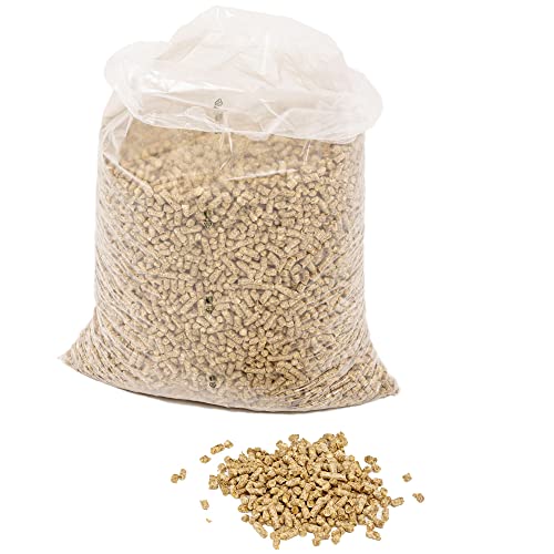 Jumbogras® Einstreu-Pellets aus Miscanthus|Elefantengras als Groß-Tier & Pferdeeinstreu, statt Stroh u. Sägespäne, für saubere Boxen|Stall|Paddock (Einstreu-Pellets 1x15kg) von Jumbogras