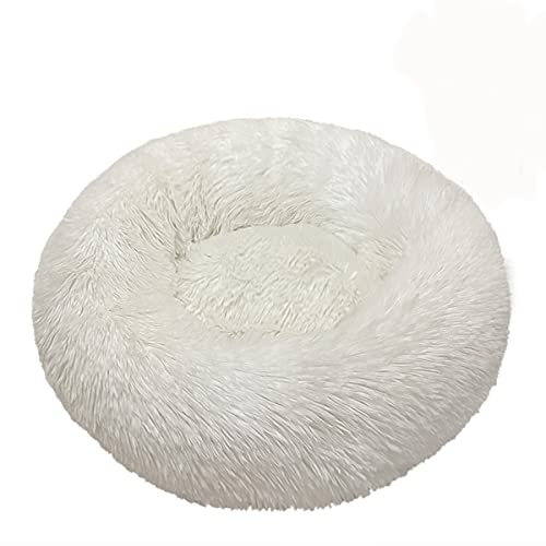 JunJiale Beruhigende Hundebetten, Donut-Hundebett für kleine Hunde, bequemes Kuschel-Hundebett und Katzenbett aus Kunstfell, waschbares Hundebett, Durchmesser 119 cm JunJiale Beruhigende Hundebetten, Donut-Hundebett für kleine Hunde, bequemes Kuschel-Hundebett und Katzenbett aus Kunstfell, waschbares Hundebett, Durchmesser 119 cm von JunJiale