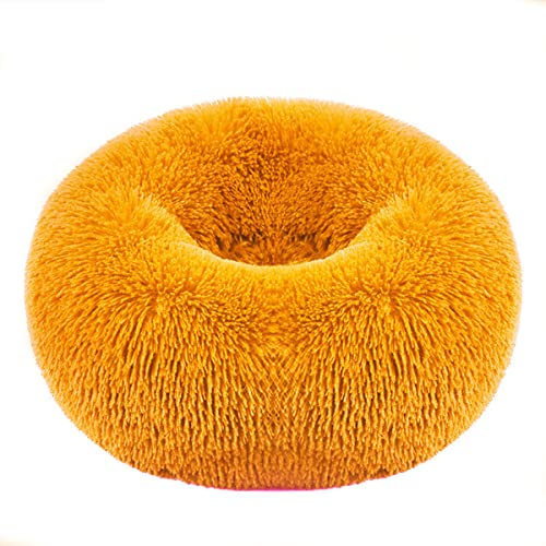 JunJiale Beruhigende Hundebetten, Donut-Hundebett für kleine Hunde, bequemes Kuschel-Hundebett und Katzenbett aus Kunstfell, waschbares Hundebett, Durchmesser 119 cm JunJiale Beruhigende Hundebetten, Donut-Hundebett für kleine Hunde, bequemes Kuschel-Hundebett und Katzenbett aus Kunstfell, waschbares Hundebett, Durchmesser 119 cm von JunJiale