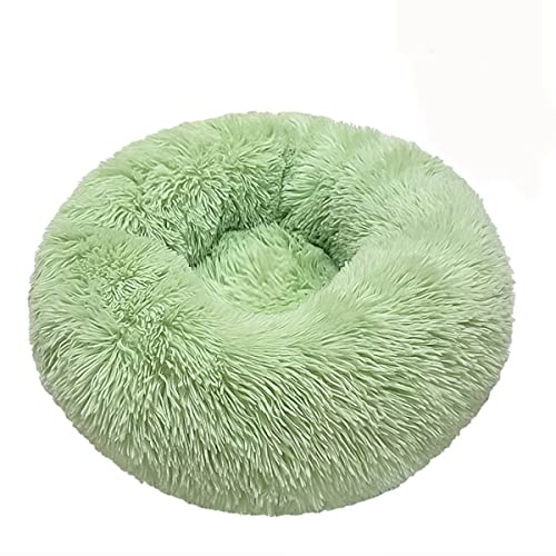 JunJiale Beruhigende Hundebetten, Donut-Hundebett für kleine Hunde, bequemes Kuschel-Hundebett und Katzenbett aus Kunstfell, waschbares Hundebett, Durchmesser 61 cm JunJiale Beruhigende Hundebetten, Donut-Hundebett für kleine Hunde, bequemes Kuschel-Hundebett und Katzenbett aus Kunstfell, waschbares Hundebett, Durchmesser 61 cm von JunJiale