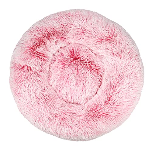 JunJiale Beruhigendes Hunde- und Katzenbett, Anti-Angst-Donut-Kuschelbett, wärmend, gemütlich, weich, rund, flauschig, Kunstplüsch-Kissenbett JunJiale Beruhigendes Hunde- und Katzenbett, Anti-Angst-Donut-Kuschelbett, wärmend, gemütlich, weich, rund, flauschig, Kunstplüsch-Kissenbett von JunJiale