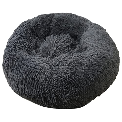 JunJiale Beruhigendes Hundebett, bequemes Donut-Kuschelbett, rundes Hundebett, ultraweich, waschbar, für Hunde und Katzen, bequemes Haustierbett, 40,6 cm von JunJiale