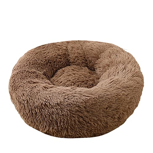 JunJiale Beruhigendes Hundebett, bequemes Donut-Kuschelbett, rundes Hundebett, ultraweich, waschbar, für Hunde und Katzen, bequemes Haustierbett, 88,9 cm von JunJiale