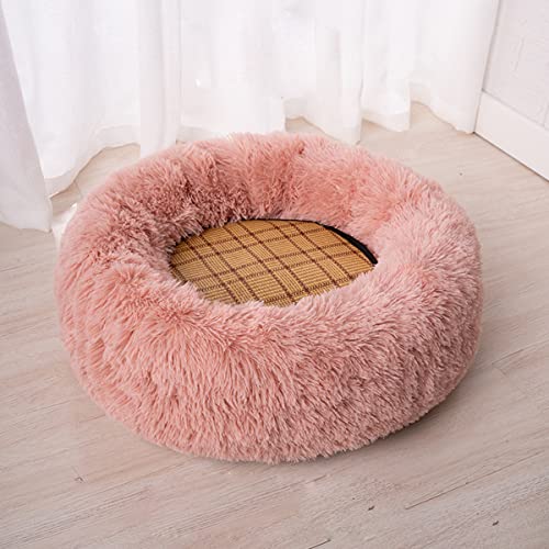 JunJiale Beruhigendes Plüsch-Hundebett, rutschfest, wasserdicht, weiches beruhigendes Bett für Hunde und Katzen, beruhigendes Haustierbett für kleine, mittelgroße Hunde und Katzen, Durchmesser 109 cm JunJiale Beruhigendes Plüsch-Hundebett, rutschfest, wasserdicht, weiches beruhigendes Bett für Hunde und Katzen, beruhigendes Haustierbett für kleine, mittelgroße Hunde und Katzen, Durchmesser 109 cm von JunJiale