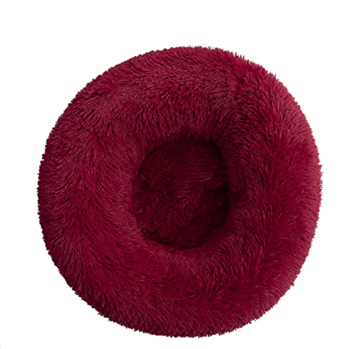 JunJiale Beruhigendes Hundebett für kleine Hunde – Donut, waschbar, kleines Haustierbett, Anti-Angst, rund, flauschig, Plüsch, Kunststoff, großes Katzenbett, Durchmesser 80 cm JunJiale Beruhigendes Hundebett für kleine Hunde – Donut, waschbar, kleines Haustierbett, Anti-Angst, rund, flauschig, Plüsch, Kunststoff, großes Katzenbett, Durchmesser 80 cm von JunJiale