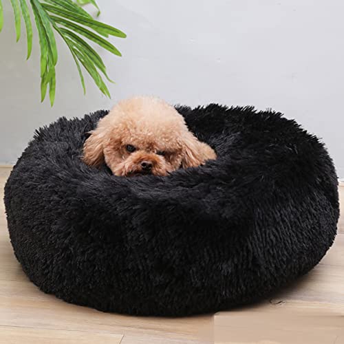 JunJiale Beruhigendes Hundebett für mittelgroße und große Hunde, bequemes Haustierbett, künstlicher Donut, Kuschelbett bis zum Hundebett, Durchmesser 50 cm JunJiale Beruhigendes Hundebett für mittelgroße und große Hunde, bequemes Haustierbett, künstlicher Donut, Kuschelbett bis zum Hundebett, Durchmesser 50 cm von JunJiale