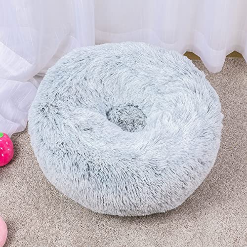 JunJiale Beruhigendes Hundebett und Katzenbett, Anti-Angst, Donut-Hundebett, wärmend, gemütlich, weich, rundes Bett, für kleine, mittelgroße Hunde und Katzen, 50,8 cm JunJiale Beruhigendes Hundebett und Katzenbett, Anti-Angst, Donut-Hundebett, wärmend, gemütlich, weich, rundes Bett, für kleine, mittelgroße Hunde und Katzen, 50,8 cm von JunJiale