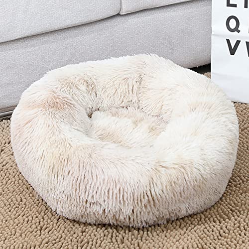JunJiale Beruhigendes Hundebett und Katzenbett, Anti-Angst, Donut-Hundebett, wärmend, gemütlich, weich, rundes Bett, für kleine, mittelgroße Hunde und Katzen, 61 cm JunJiale Beruhigendes Hundebett und Katzenbett, Anti-Angst, Donut-Hundebett, wärmend, gemütlich, weich, rundes Bett, für kleine, mittelgroße Hunde und Katzen, 61 cm von JunJiale