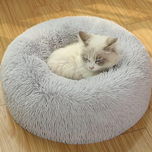 JunJiale Beruhigendes Hundebett und Katzenbett, Anti-Angst-Donut-Hunde-Kuschelbett, flauschiges Kunstplüsch-Hunde- und Katzenbett für kleine, mittelgroße Hunde und Katzen, Durchmesser 109 cm JunJiale Beruhigendes Hundebett und Katzenbett, Anti-Angst-Donut-Hunde-Kuschelbett, flauschiges Kunstplüsch-Hunde- und Katzenbett für kleine, mittelgroße Hunde und Katzen, Durchmesser 109 cm von JunJiale