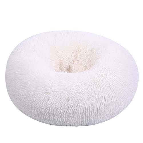 JunJiale Beruhigendes Hundebett und Katzenbett, Anti-Angst-Donut-Hunde-Kuschelbett, flauschiges Kunstplüsch-Hunde- und Katzenbett für kleine, mittelgroße Hunde und Katzen, Durchmesser 119 cm JunJiale Beruhigendes Hundebett und Katzenbett, Anti-Angst-Donut-Hunde-Kuschelbett, flauschiges Kunstplüsch-Hunde- und Katzenbett für kleine, mittelgroße Hunde und Katzen, Durchmesser 119 cm von JunJiale
