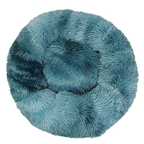 JunJiale Calming Dogs Hundebett, Anti-Angst, maschinenwaschbar, flauschig, luxuriös, rutschfest, wasserdicht, wärmend, gemütlich, weich, rund, Durchmesser 40 cm von JunJiale