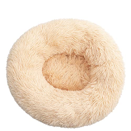 JunJiale Calming Dogs Hundebett, Anti-Angst, maschinenwaschbar, flauschig, luxuriös, rutschfest, wasserdicht, wärmend, gemütlich, weich, rund, Durchmesser 50 cm JunJiale Calming Dogs Hundebett, Anti-Angst, maschinenwaschbar, flauschig, luxuriös, rutschfest, wasserdicht, wärmend, gemütlich, weich, rund, Durchmesser 50 cm von JunJiale