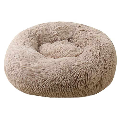 JunJiale Hundebett, beruhigend, für kleine, mittelgroße und große Hunde – rundes Donut-Hundebett, waschbar, rutschfest, künstlich, flauschig, Donut, Kuschel, Angst, Katzenbett, 109,2 cm JunJiale Hundebett, beruhigend, für kleine, mittelgroße und große Hunde – rundes Donut-Hundebett, waschbar, rutschfest, künstlich, flauschig, Donut, Kuschel, Angst, Katzenbett, 109,2 cm von JunJiale