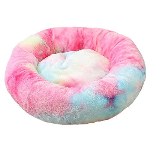 JunJiale Hundebett, beruhigend, für kleine, mittelgroße und große Hunde – rundes Donut-Hundebett, waschbar, rutschfest, künstlich, flauschig, Donut, Kuschel, Angst, Katzenbett, 50,8 cm JunJiale Hundebett, beruhigend, für kleine, mittelgroße und große Hunde – rundes Donut-Hundebett, waschbar, rutschfest, künstlich, flauschig, Donut, Kuschel, Angst, Katzenbett, 50,8 cm von JunJiale