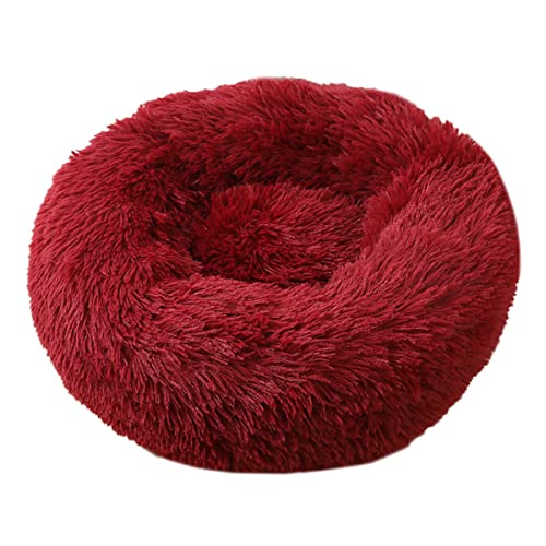 JunJiale Hundebett, beruhigend, für kleine, mittelgroße und große Hunde – rundes Donut-Hundebett, waschbar, rutschfest, künstlich, flauschig, Donut, Kuschel, Angst, Katzenbett, 99 cm JunJiale Hundebett, beruhigend, für kleine, mittelgroße und große Hunde – rundes Donut-Hundebett, waschbar, rutschfest, künstlich, flauschig, Donut, Kuschel, Angst, Katzenbett, 99 cm von JunJiale