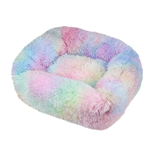 JunJiale Katzenbett, Hundebett für Hunde, waschbares Hundesofa, stützendes Schaumstoff-Haustierbett, wasserdichtes Futter und rutschfeste Unterseite, rechteckig, 45,7 x 35,6 cm, Regenbogenfarben JunJiale Katzenbett, Hundebett für Hunde, waschbares Hundesofa, stützendes Schaumstoff-Haustierbett, wasserdichtes Futter und rutschfeste Unterseite, rechteckig, 45,7 x 35,6 cm, Regenbogenfarben von JunJiale