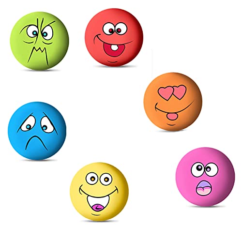 Junbyuhu Quietschender Hundeball, 6 Stück Interaktives Gummi Quietschspielzeug Hundespielzeug Haustierbälle für Welpen,Kleine, Mittelgroße Haustiere Hund Junbyuhu Quietschender Hundeball, 6 Stück Interaktives Gummi Quietschspielzeug Hundespielzeug Haustierbälle für Welpen,Kleine, Mittelgroße Haustiere Hund von Junbyuhu