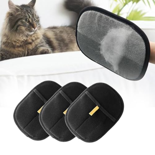 Junerain 1/2/3 Stück Tierhaarentferner-Handschuh, doppelseitiger Tierhaarentferner-Handschuh, Enthaarungsbürstenhandschuh for Hunde, Katzen, Kaninchen mit Langen/kurzen/lockigen Haaren Junerain 1/2/3 Stück Tierhaarentferner-Handschuh, doppelseitiger Tierhaarentferner-Handschuh, Enthaarungsbürstenhandschuh for Hunde, Katzen, Kaninchen mit Langen/kurzen/lockigen Haaren von Junerain