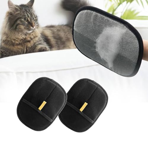 Junerain 1/2/3 Stück Tierhaarentferner-Handschuh, doppelseitiger Tierhaarentferner-Handschuh, Enthaarungsbürstenhandschuh for Hunde, Katzen, Kaninchen mit Langen/kurzen/lockigen Haaren Junerain 1/2/3 Stück Tierhaarentferner-Handschuh, doppelseitiger Tierhaarentferner-Handschuh, Enthaarungsbürstenhandschuh for Hunde, Katzen, Kaninchen mit Langen/kurzen/lockigen Haaren von Junerain