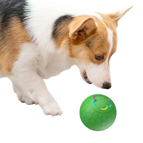 Junerain Interaktive Katzenkugel mit LED-Licht, Elektronisches Katzenspielzeug, Selbstrotierende 360-Grad-Kugel, Wiederaufladbare Interaktive Kugel Junerain Interaktive Katzenkugel mit LED-Licht, Elektronisches Katzenspielzeug, Selbstrotierende 360-Grad-Kugel, Wiederaufladbare Interaktive Kugel von Junerain