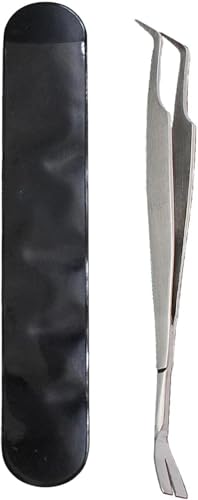 Junfamilee Silbernes 2-in-1-Zeckenentfernungswerkzeug für Haustiere, Edelstahl, professionelle Zeckenpinzette, Zeckenentferner für Hunde, Floh- und Zeckenkontrolle, Katzen und Menschen von Junfamilee