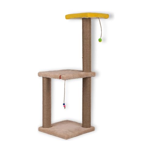 Jungengel Kratzbaum mit Liegemulde XL – 82 cm Katzenbaum mit Katzenliege, Katzenbett & Kratzsäule – 3 Liegeflächen – Robuste Sisalstämme – Weicher Welsoft-Stoff – Einfache Montage Jungengel Kratzbaum mit Liegemulde XL – 82 cm Katzenbaum mit Katzenliege, Katzenbett & Kratzsäule – 3 Liegeflächen – Robuste Sisalstämme – Weicher Welsoft-Stoff – Einfache Montage von Jungengel
