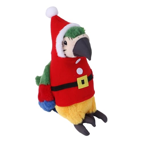 Junhasgood Hundekleidung Weihnachten Weihnachten Schal hat Petmütze elastisches Set Schal Tier Hühnerschloss Tierzubehör Halstuch Hund Personalisiert (a-Red, XL) von Junhasgood
