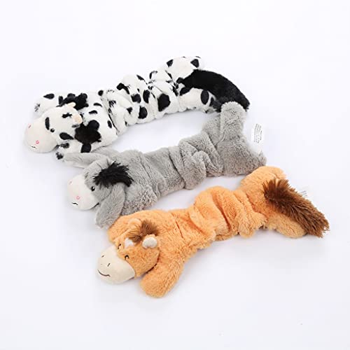 Junhasgood Hundespielzeug Schnupftabak für Puzzle Haustier-Esel, -Utans, Kühe, Plüschtiere, Hundenagen und Spielzeug, Spielzeug für Haustiere Plüsch Hunde Spielzeug (White-g, One Size) von Junhasgood
