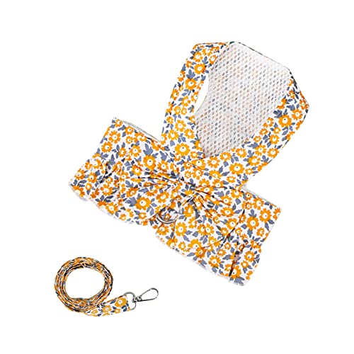 Kleid Für Kleine Haustiere Tier Skrit atmungsaktiv Sommer Baumwoll-Ärmel-Hemd bequemes Hundehemd Ausgefallene Hundebekleidung Für Große Hunde (A-Orange, M) von Junhasgood