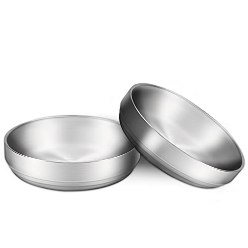 Junhonsion 2 x Edelstahl Katzennapf, 304 Material, sicherer Kontakt mit Lebensmitteln, sturzsicher und leicht zu reinigen Junhonsion 2 x Edelstahl Katzennapf, 304 Material, sicherer Kontakt mit Lebensmitteln, sturzsicher und leicht zu reinigen von Junhonsion