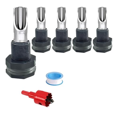 Junterone 5 Stück Tränkenippel für Schweine, Automatische Tränkenippel für Fässer, Tränkesystem für Schweine Aus Edelstahl Junterone 5 Stück Tränkenippel für Schweine, Automatische Tränkenippel für Fässer, Tränkesystem für Schweine Aus Edelstahl von Junterone