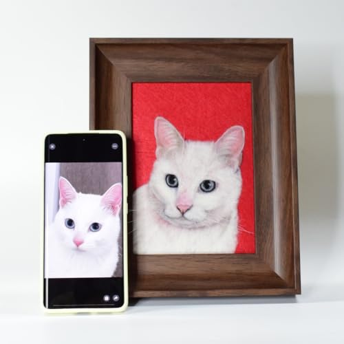 Individuelles Haustier-Porträt, Haustier-Gedenkgeschenk, Katzen- und Hunde-Porträt, handgefertigt, Wollfilz, für Hund, Katze, Nachbildung für Gedenkverlust, Geschenk, 17,8 cm, 25,4 cm, 35,6 cm (35,6 Individuelles Haustier-Porträt, Haustier-Gedenkgeschenk, Katzen- und Hunde-Porträt, handgefertigt, Wollfilz, für Hund, Katze, Nachbildung für Gedenkverlust, Geschenk, 17,8 cm, 25,4 cm, 35,6 cm (35,6 von Jupmov