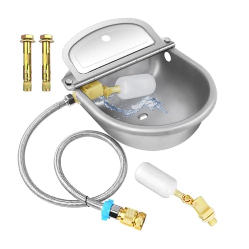 Juqoyue Automatischer Trinkwassernapf für Tiere, Wassertrog für Nutztiere, Wasserspender für Nutztiere von Juqoyue