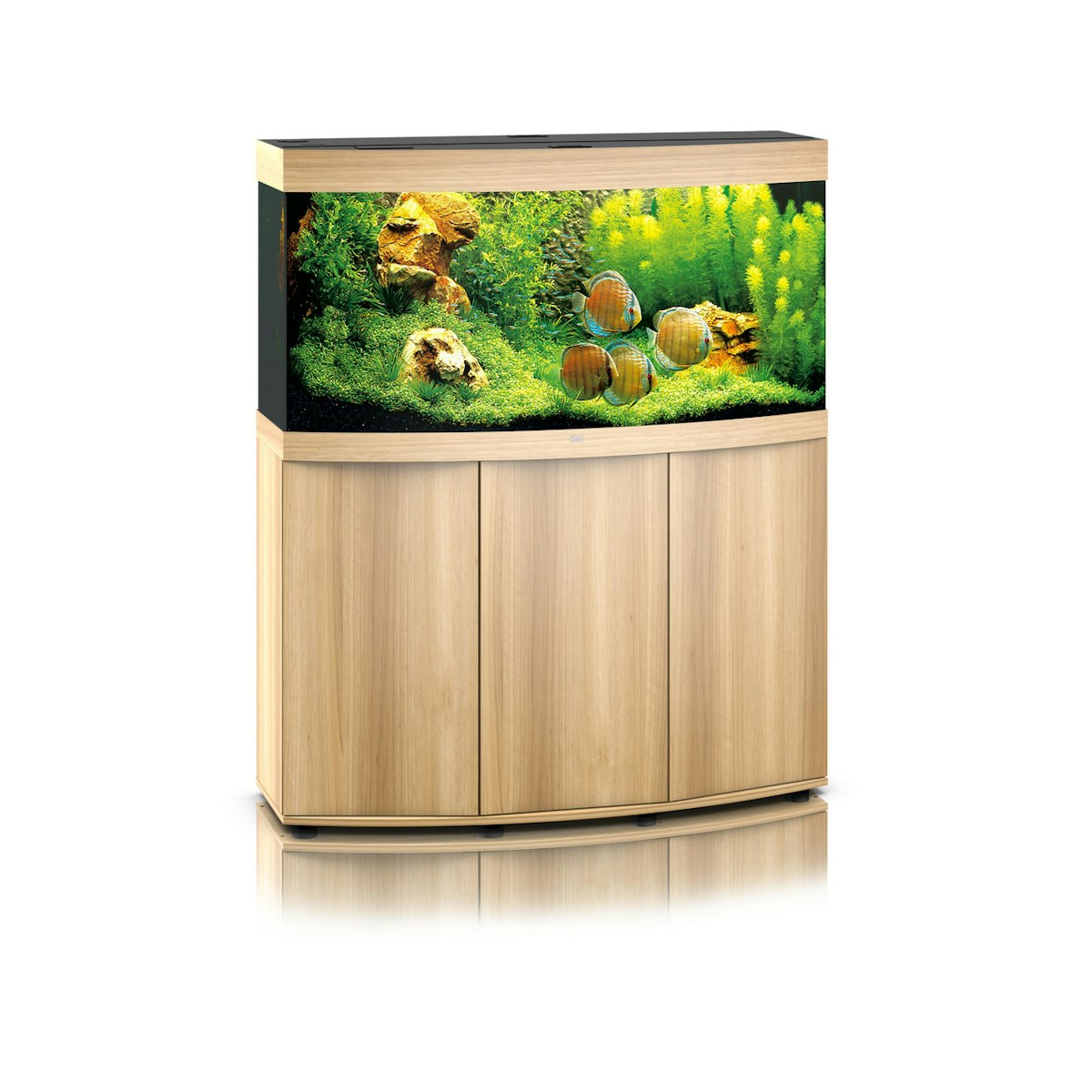 JUWEL Vision 260 LED Aquarium mit Unterschrank helles Holz