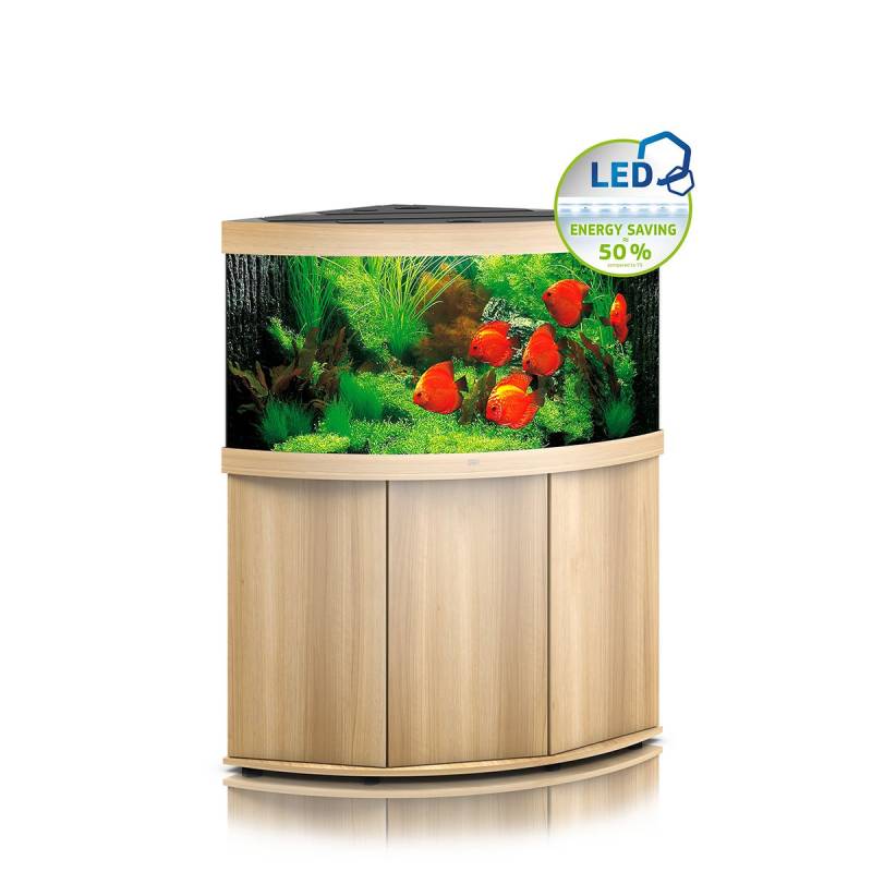 Juwel Komplett Eck-Aquarium Trigon 350 LED mit Unterschrank SBX helles holz von Juwel
