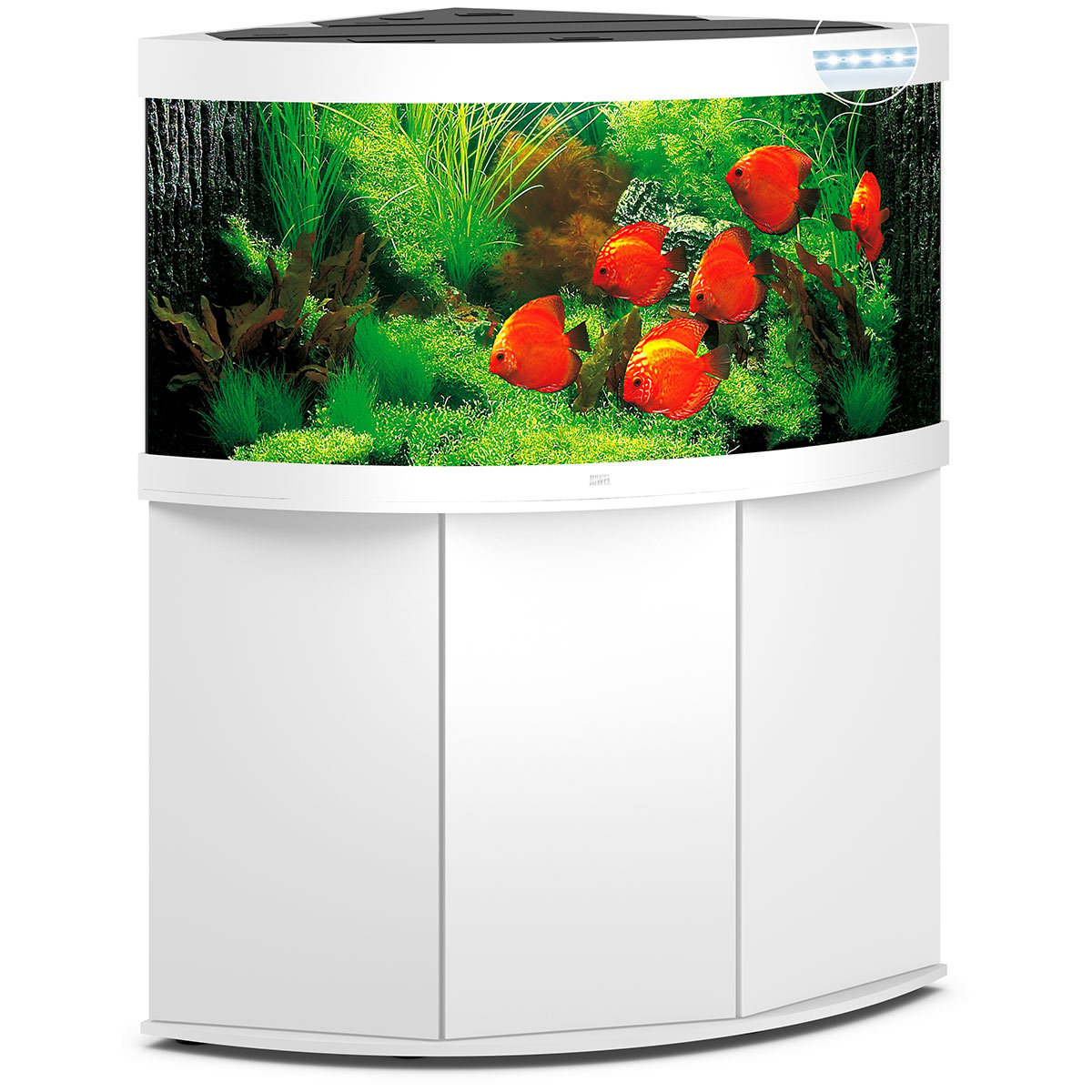 Juwel Komplett Eck-Aquarium Trigon 350 LED mit Unterschrank SBX weiß von Juwel
