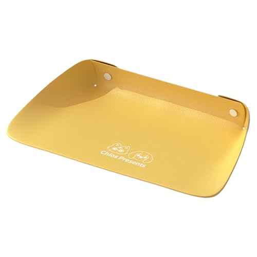 Cat Food Mat, Feeding Placemat, Elevated Semi-Enclosed Design, PU Leather, Multi-Use for Kitchen and Dining Room, for Cats and Dogs, 17.72 x 11.81 Inches, Apricot Yellow, 1 Piece Cat Food Mat, Feeding Placemat, Elevated Semi-Enclosed Design, PU Leather, Multi-Use for Kitchen and Dining Room, for Cats and Dogs, 17.72 x 11.81 Inches, Apricot Yellow, 1 Piece von Jvjggag