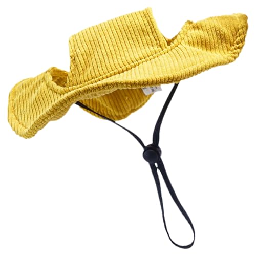 Dog Hat, Puppy Sunbonnet, Adjustable Fit Wide Brim Sunscreen Protection Breathable Lightweight Design Easy Wear with Ear Holes, Pet Hat for Outdoor Activities Dog Hat, Puppy Sunbonnet, Adjustable Fit Wide Brim Sunscreen Protection Breathable Lightweight Design Easy Wear with Ear Holes, Pet Hat for Outdoor Activities von Jvjggag