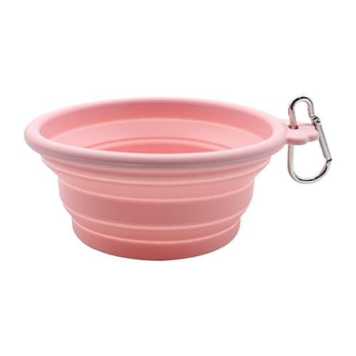 Hundenapf Haustier Futterspender Reise Wassernapf Faltbares Silikon Design Auslaufsicher Leichte Bauweise Outdoor Park Camping Gebrauch 5 Zoll Blau Rosa 1 Stück Hundenapf Haustier Futterspender Reise Wassernapf Faltbares Silikon Design Auslaufsicher Leichte Bauweise Outdoor Park Camping Gebrauch 5 Zoll Blau Rosa 1 Stück von Jvjggag