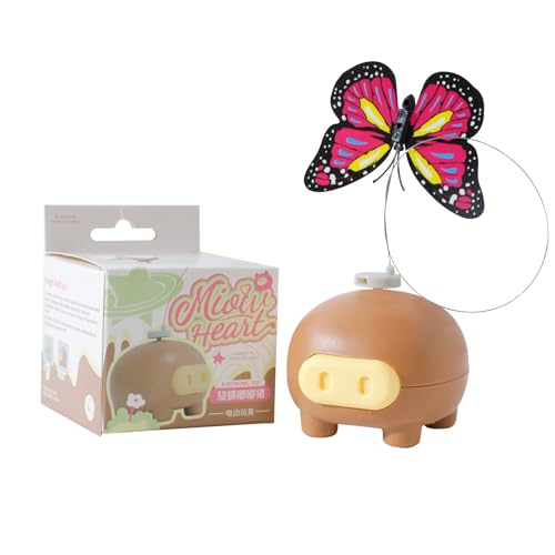 Jvjggag Automated Cat Toy, Interactive Toy, Butterfly Teaser, Battery Operated, Fluttering Motion, Indoor Exercise Play, Pet Supplies for All Breeds, 2.76x2.56x2.56 Inches, 1-Pack Jvjggag Automated Cat Toy, Interactive Toy, Butterfly Teaser, Battery Operated, Fluttering Motion, Indoor Exercise Play, Pet Supplies for All Breeds, 2.76x2.56x2.56 Inches, 1-Pack von Jvjggag