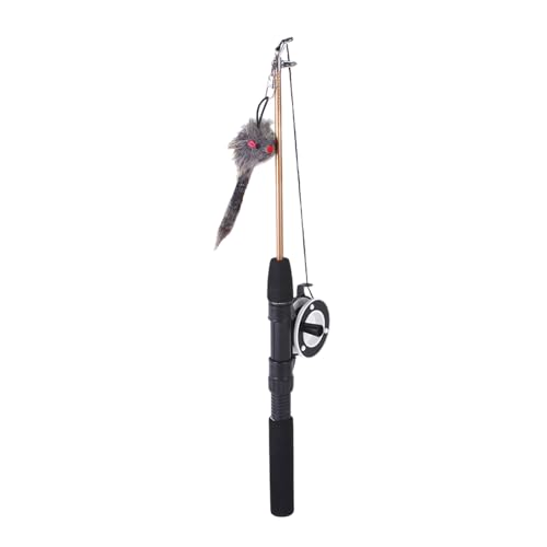 Jvjggag Cat Toy Fishing Pole, Retractable Wand Toy, 2-Section Long Cat Teaser, Flexible Eva Build, Interactive Training Game, Ideal for Indoor Cats, and Dogs, 15.75-28.35 Inches Jvjggag Cat Toy Fishing Pole, Retractable Wand Toy, 2-Section Long Cat Teaser, Flexible Eva Build, Interactive Training Game, Ideal for Indoor Cats, and Dogs, 15.75-28.35 Inches von Jvjggag