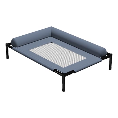 Jvjggag Elevated Dog Bed, Cooling Puppy Mat, Lightweight Washable Pet Furniture with Pillow and Breathable Mesh for Outdoor Indoor Camping Patio Sunbathing Travel von Jvjggag