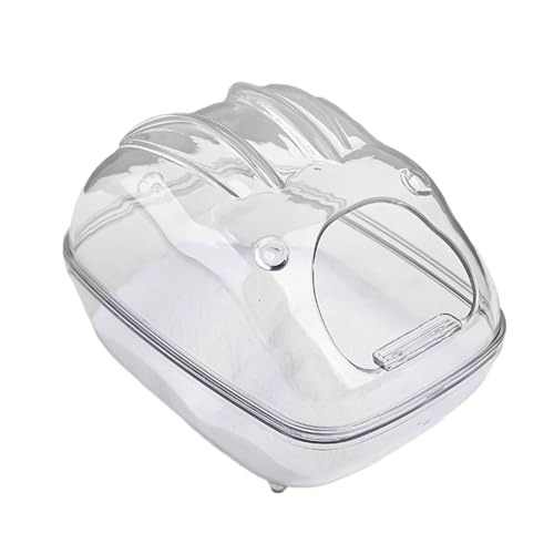 Jvjggag Hamster Sand Box, Chinchilla Bath, Small Animal Bath, Clear Durable Polystyrene, Easy Clean Design, Small Pets Grooming, 6.3x4.33 Inches, Transparent, 1 Piece Jvjggag Hamster Sand Box, Chinchilla Bath, Small Animal Bath, Clear Durable Polystyrene, Easy Clean Design, Small Pets Grooming, 6.3x4.33 Inches, Transparent, 1 Piece von Jvjggag